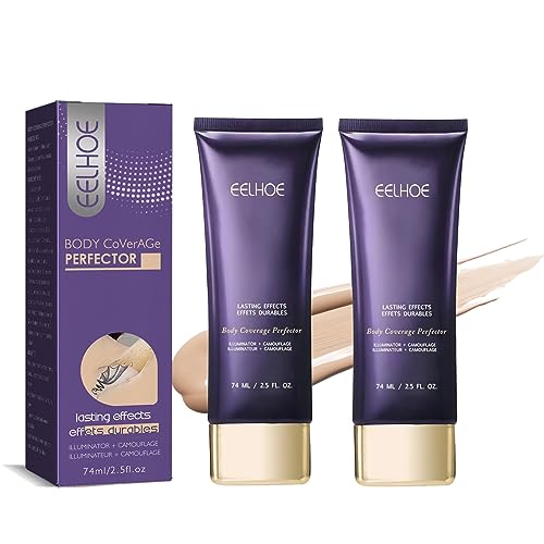 Beauty Body Coverage Perfector,Natural Radiance，Tattoo Cover Up Makeup Waterproof, Body Makeup Waterproof Foundation, Long Lasting & Waterproof (2pcs)