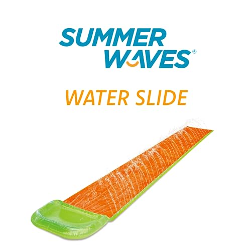 Summer Waves Wasserrutsche für Gartenrutsche, schnelle Wasserrutsche, Familien-Gartenspiel, Wasserweg, Wasserspiel, 5,49 m x 79 cm