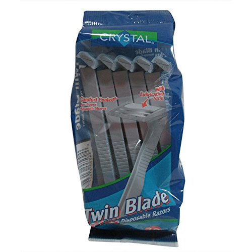 Crystal Twin Blade Plus Disposable Razors Lubricating Strip (Compatible)