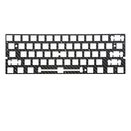 Wooting 60HE V2 �L�[�{�[�h�p FR4 / �J�[�{���t�@�C�o�[ �X�C�b�` �v���[�g (�v���[�g �}�E���g)(Black,Carbon Fiber)