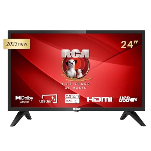 RCA iRB24H3 Televisores 24 Pulgadas (TV 61 cm), Dolby Audio, Triple Tuner DVB-C / T2 / S2, Ci+, Conexión VGA PC, HDMI, USB, Modo Hotel Incluido