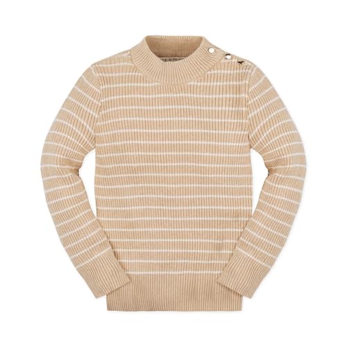 Hope & Henry Girls' Long Sleeve French Look Pullover Sweater
