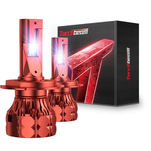 Image of Torchbeam H-4 65000LM LED Bulb Set, Ultra-Focused 6500K H-9 H-8, 12X Brighter, EXtended Lifespan, Pack of 2