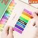 (2000 Pcs) Page Markers Bright Sticky Tabs, Translucent Small Sticky Notes Flags and Arrow Flags, Fluorescent Index Tab Stickers for Notebooks [8 Colors, 10 Sets]