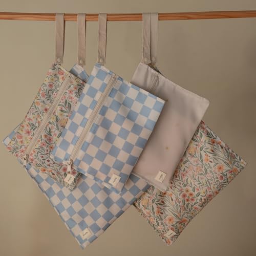 image for mushie Water Resistant Wet Bags | Large & Small Reusable Storage Bag f