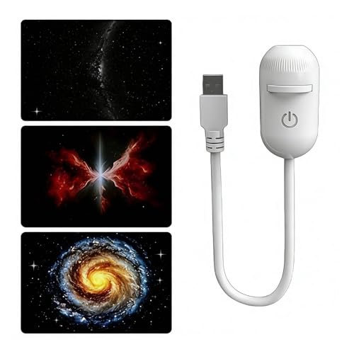 2-in-1 ギャラクシープロジェクターナイトライト、2-in-1 星空ナイトライトプロジェクター、USB LEDプラネタリウム北極星宇宙ライトHDプロジェクターランプ、寝室、寝室、天井、車、パーティー、バーの装飾用 (3個)（Amazon）