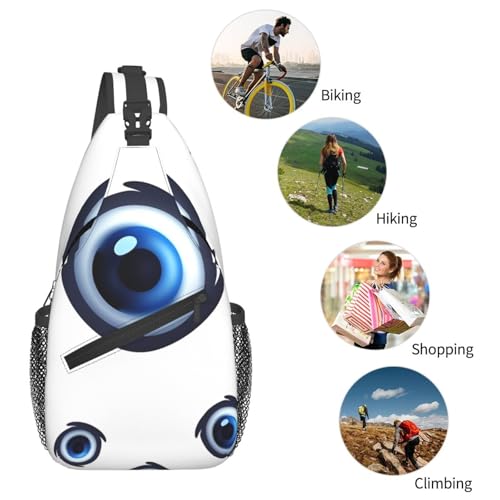 Mochila de Pecho Cruzada para Hombre y Mujer Negra miniatura 6