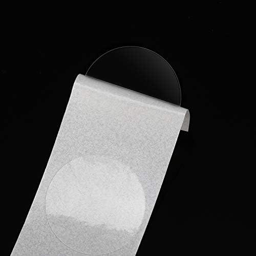 1800 Pieces Clear Seal Label Clear Retail Package Round Seal Labels Adhesive Stickers Round Envelope Stickers, Transparent for School (1 Inch)