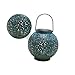 Veemoon Garden Solar Lantern Hollow Projection Lamp for Outdoor Decoration Portable Iron Art Lighting Tool for Pathway Corridor Creates Warm Atmosphere at Night