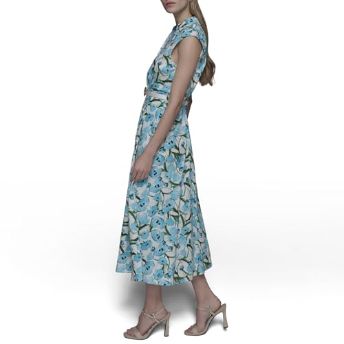 Image of Karl Lagerfeld Women's Short Sleeve Multifunctional Shirt Dress