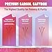 Saffron Supplements, Pure Saffron Extract with Turmeric & Ashwagandha – 18-in-1 Herbal Mood & Energy – Sargol Saffron Extract for Mental Clarity, Focus & Stress Support – Vegan, Non-GMO, 60 Capsules