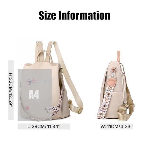 Anti Theft Women Backpack Waterproof Fashion Backpack Shoulder Bag for Lady Girl Dailyuse Travel Work School