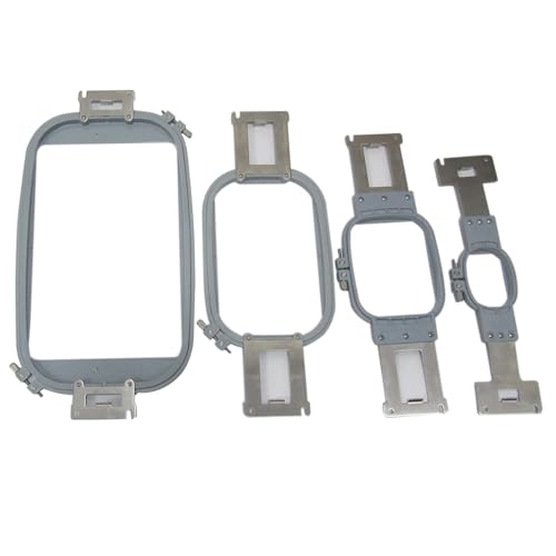 Juego de aros de bordado CKPSMS de 4 tamaños para máquinas Brother PR y Babylock