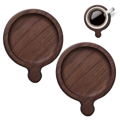 Tapis de table moderne en bois lot de 2 dessous de verre - 2