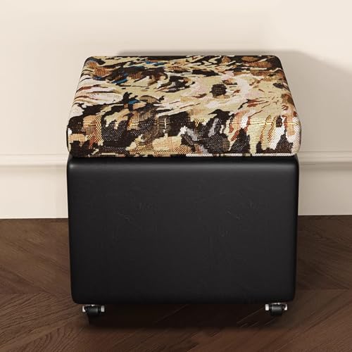 Banc d'entrée à roulettes en cuir synthétique pour optimiser les petits espaces - 2