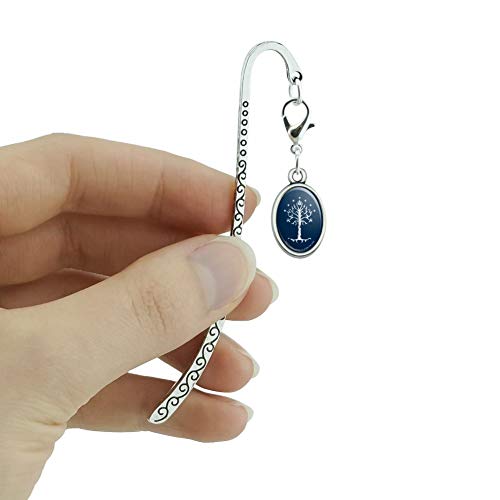 The Lord Of The Rings Tree Of Gondor Metal Bookmark Page Marker With Oval Charm #TOP3