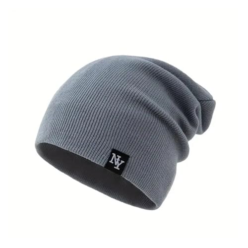 Bonnet tricoté mixte hiver doux et chaud accessoire automne unisexe