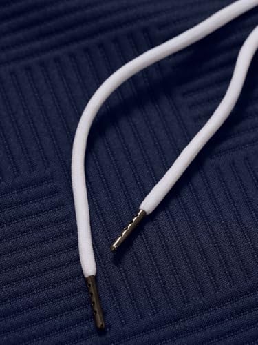 TOMITANY Mens Hoodies Casual Textured Long Sleeve 1/4 Button Pullover Hooded Sweatshirts Elbow Patchwork4