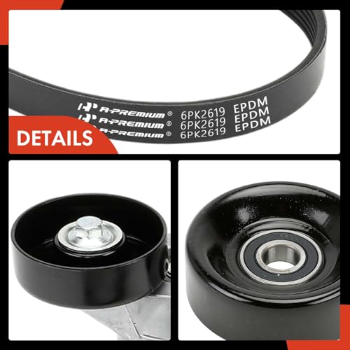 Kit de correa serpentina para Ford F-150 2007 2008 con motor 4.2L 7