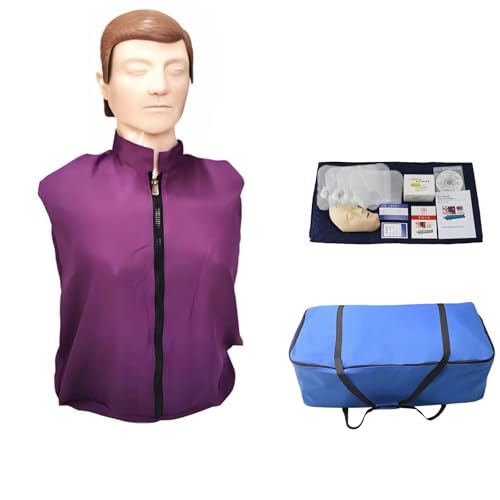 Maniquíes simulados de RCP para enseñanza médica de Entrenamiento para médico, enfermería, maniquí de RCP de Medio Cuerpo, Kit de maniquí de Entrenamiento para Adultos