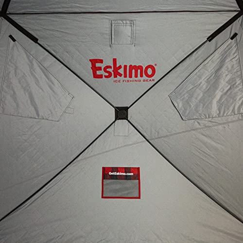 Eskimo Outbreak 450Xd Limited Pop-Up Portable Insulated Ice Fishing Shelter, 75 Sq Ft. Fishable Area, 4-5 Person #TOP2