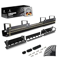 2GOODz - Kabelwanne für Schreibtische - Kabelkanal ausziehbar 84 bis 122 cm - Effizientes Kabelmanagement - Komplett Set mit Gratis Zubehör - Einfache Montage - Schwarz