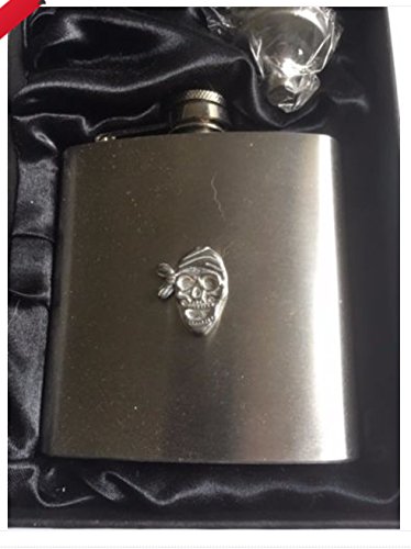Flasque pirate anti-fuite en acier inoxydable 6 oz pour transporter vos boissons sans perte