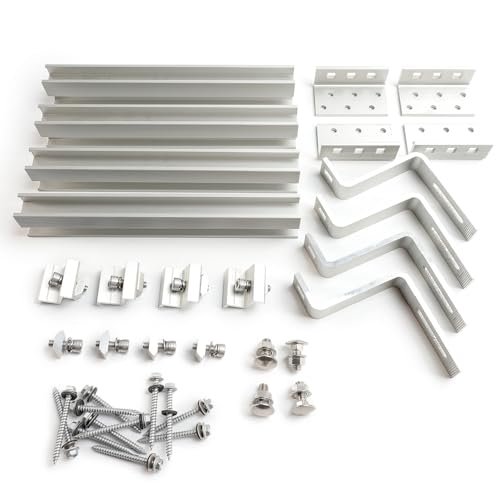 Heavy Duty Solar Mounting Kit for Concrete Tile and Slate Roofs,Complete Racking System with...