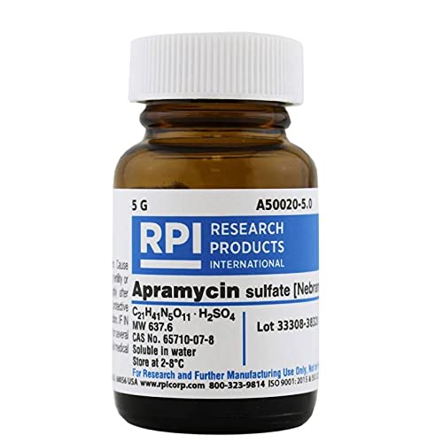 Research Products International Apramycin Sulfate [Nebramycin II], 5 Grams - RPI