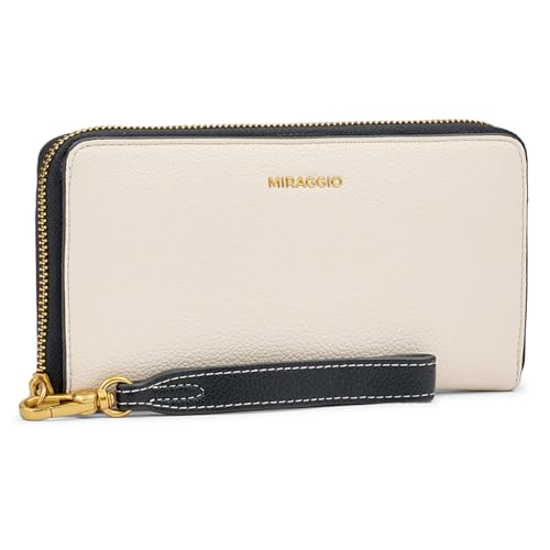Miraggio Harlow Zip Around Wallet for Woman | 3 Compartment Women Wallet | Gift Items for Women