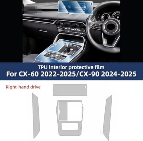 Lámina PPF transparente de TPU para Mazda CX-90: Protección interior premium 4