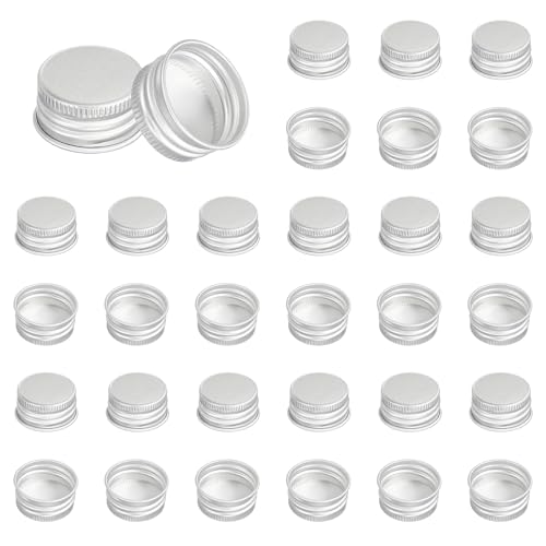 Capsules à vis 24mm en aluminium PATIKIL pour organiser vos bocaux de cuisine et snacks