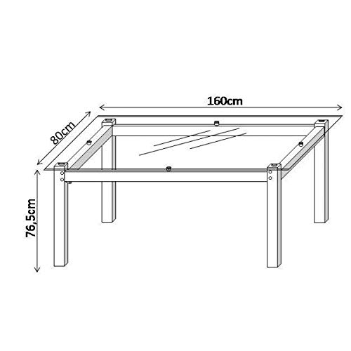 Conjunto Sala de Jantar Tokio Mesa 6 Cadeiras Art Panta Cromado/preto