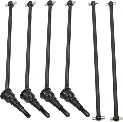 Steel Front Rear CVD Drive Shaft+ Drive Shaft Dogbone Set for 1/10 Losi Tenacity TT Pro 4WD SCT DB Pro Lasernut U4, LOS03028 LOS03027 LOS03019，Replace of LOS232032, LOS232054(Black