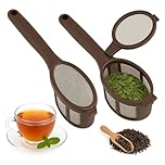 Portable Coffee & Tea Maker - Reusable Single Cup Brewer with Fine Mesh Filter, BPA-Free Travel Infuser for Ground Coffee & Loose Leaf Tea