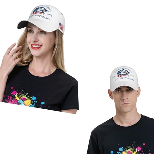 Image of USA Flag Baseball Cap American Patriotic Trucker Hat Father Dad Mother Mom Adjustable Sportswear Hat for Men Women Adults