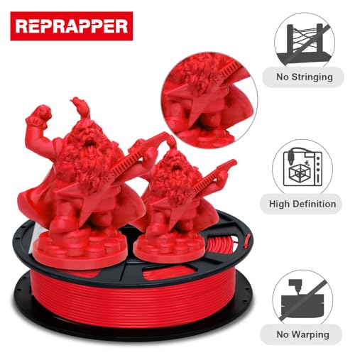 Image of RepRapper PLA Plus Filament, Multicolor PLA+ Sample Pack, Modify PLA 3D Printer Filament, 1.75MM 3D Printing Filamentfor for 3D Printer, 250g*4