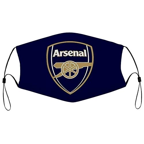 Authentic Crazy Deals Face Mask Arsen-al Football Club Logo Outdoors Washable Unisex Mouth Cover with Filter Facial Scarf for Men Women with Adjustable Ear Loops