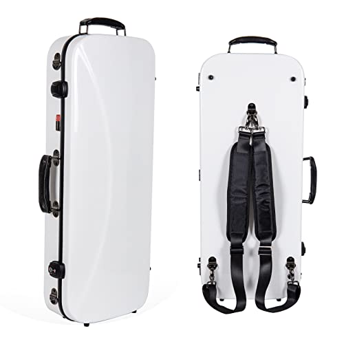Protéger violon 4/4 des chocs avec l'étui Crossrock CRF1020DVWT blanc - 4