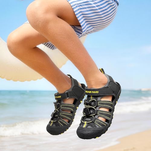 Image of DREAM PAIRS Boys Girls Closed-Toe Outdoor Summer Sport Sandals(Toddler /Little Kid /Big Kid)