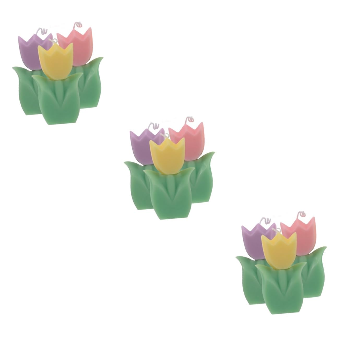 3 Sätze Tulpenkerze Dekorativ Duftend Aromatherapie Kerzen Formen Lavendel Gefälscht Teelicht Duftkerze Einzigartige Kerze Szene-layout-kerze Mini-kerzen Paraffin 3 Stück * 3