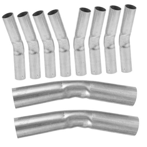 Happyyami 10 Piezas Marco de Invernadero Doblar el Tubo Tubo Curvado para Invernadero Accesorios Montaje Invernadero Accesorios de Invernadero Acero Adaptador de Invernadero Silver