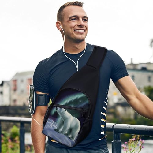 Bolso bandolera pequeño para mujer y hombre Polar Bears miniatura 6