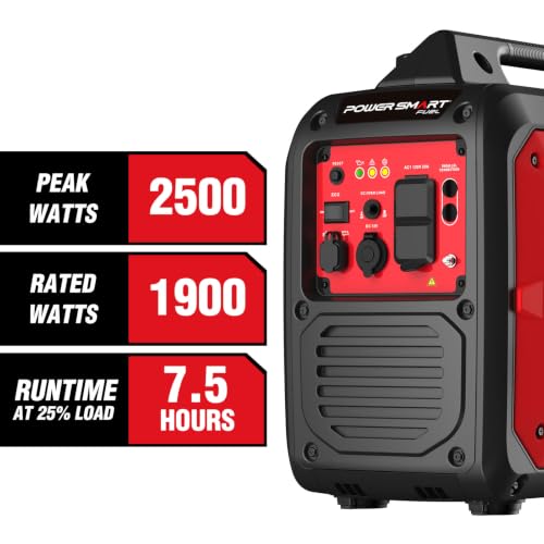 Image of PowerSmart 2500 Watt Portable Inverter Generator for Camping