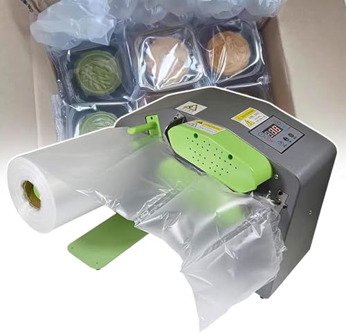 Image of Inflatable Air Cushion Machine, 200W Automatic Pillow Making, Packaging, 12m/Min Bubble Film Inflator, Adjustable Speed