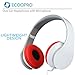 ECOOPRO Lightweight Portable Stereo Headphones Headset Earphones for MP3,MP4,PC,Tablet,Most Smartphone White