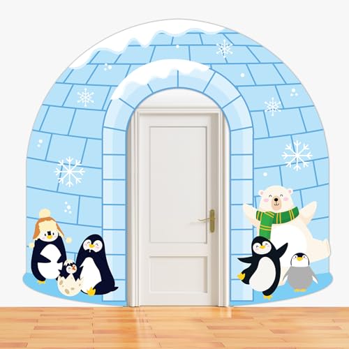 3 Pcs Winter Animal Door Banner Decor