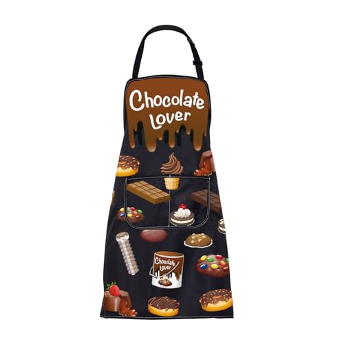 BNQL Chocolate Apron - Themed Aprons With Pockets