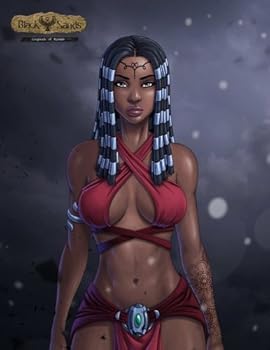 Black Sands, Legends of Kemet Notebook #13 8.5x11 College Ruled: Divine Goddess!