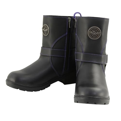 Image of Milwaukee Leather Women's Premium Leather Motorcycle Harness Boots Collection MBL - 6.5